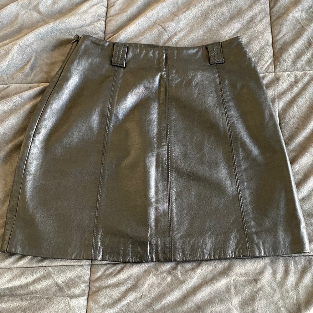 Wilson Leather Black Mini Skirt